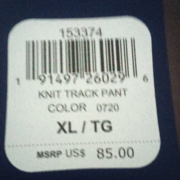 ASICS Men's Water-Repellent Track Pants, XL NWT - Picture 4 of 4